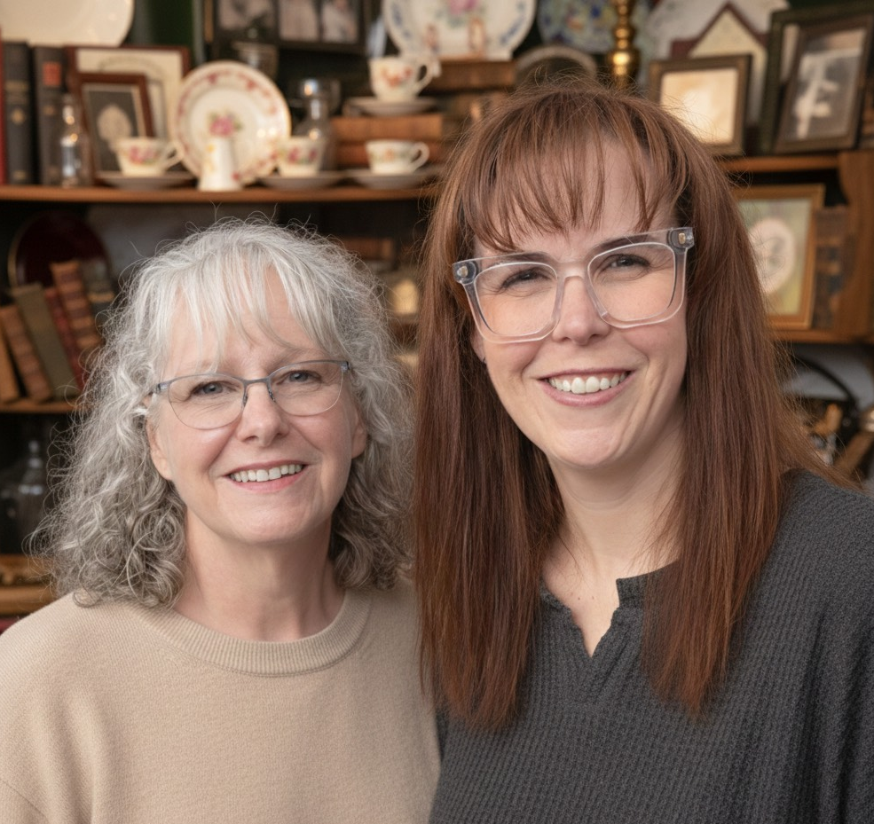 Portrait of Sheril and Jennifer of Wild Honeysuckle Mercantile
