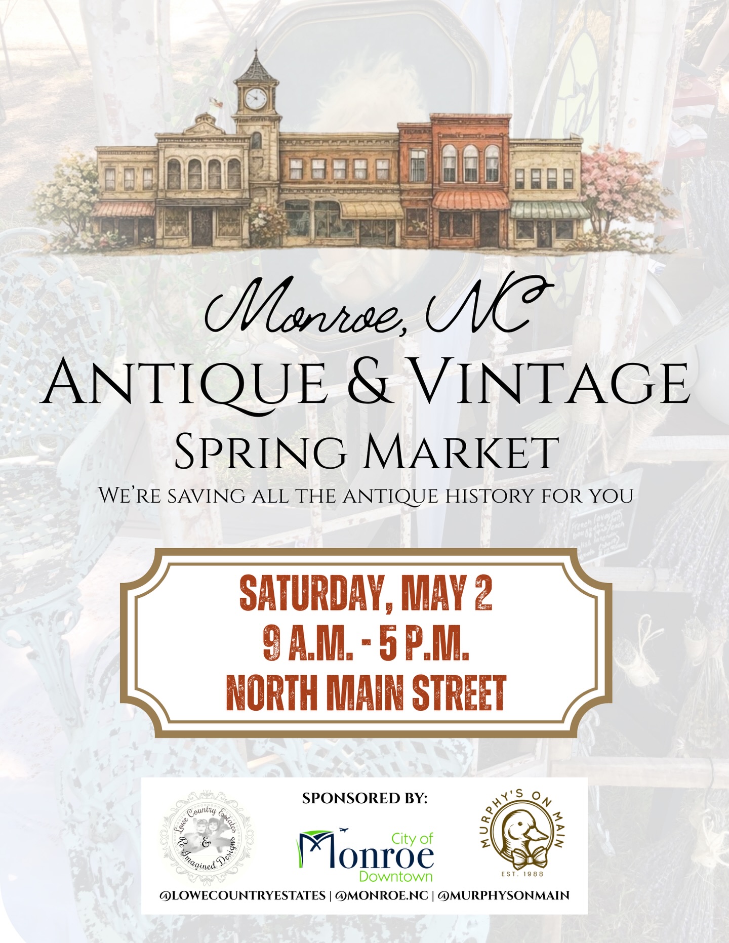 Discover Hidden Gems at the Vintage Market Monroe NC May 2